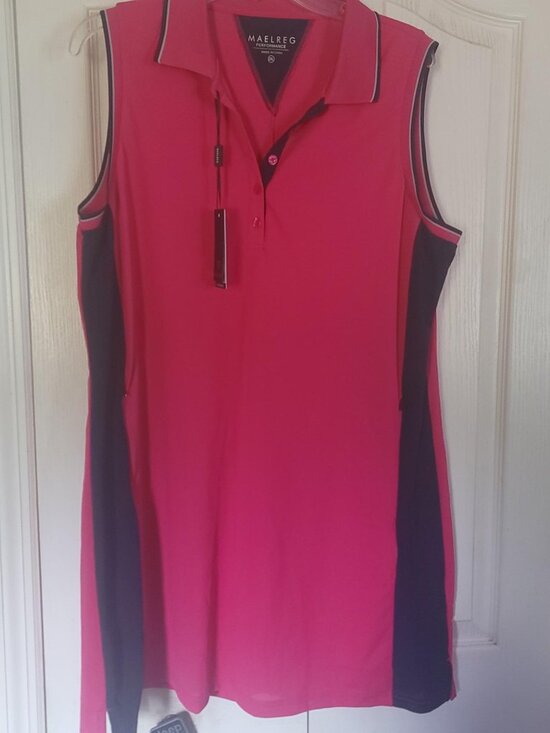 Maelreg Dresses & Skirts - NWT Maelreg 2XL Sleeveless Polo Dress UPF 30 Moisture Wicking 4 Way Stretch Golf